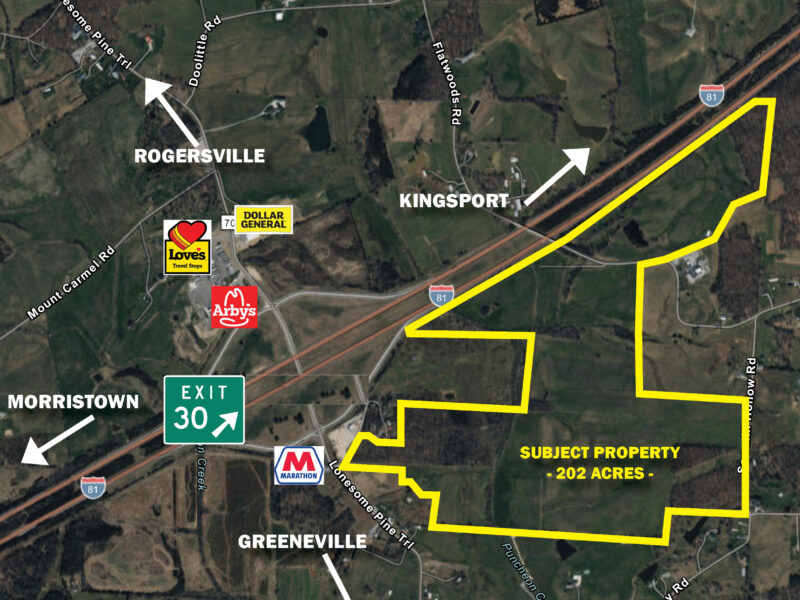 202 Gorgeous, Mostly Cleared Acres on I-81 in Mosheim